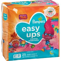 Pampers Easy Ups Training Underwear Girls Size 4 2T-3T 25 Count