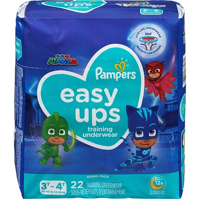 Pampers Easy Ups Training Underwear Boys Size 5 3T-4T Count