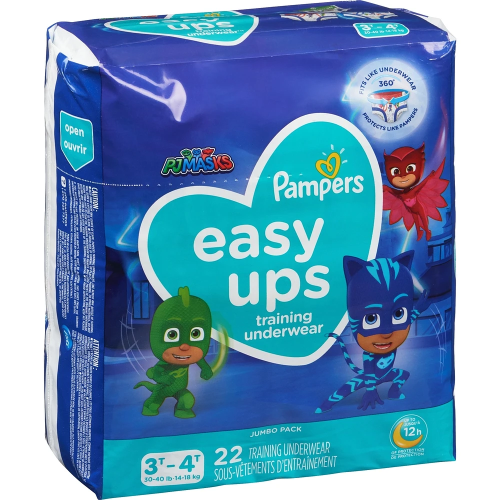 Pampers Easy Ups Training Underwear Boys Size 5 3T-4T Count