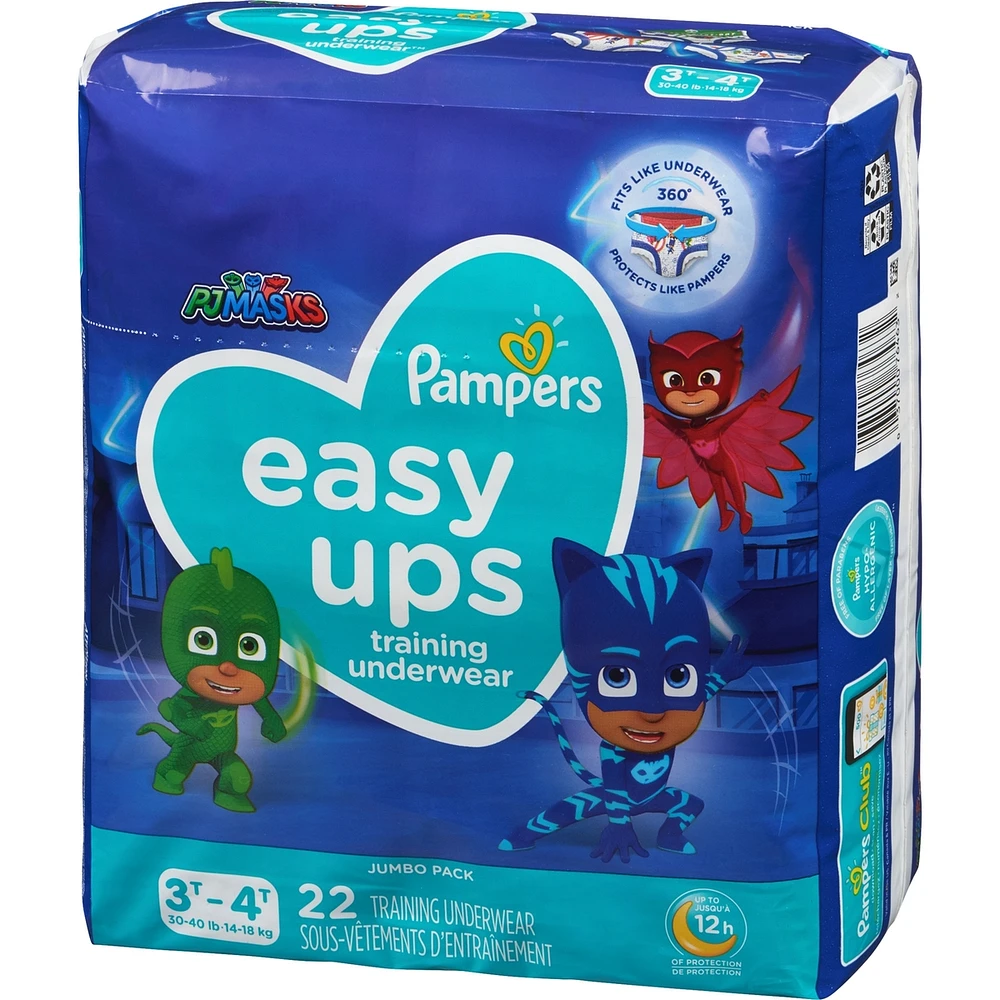 Pampers Easy Ups Training Underwear Boys Size 5 3T-4T Count