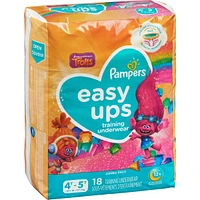 Pampers Easy Ups Training Underwear Girls Size 6 4T-5T