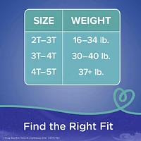 Pampers Easy Ups Training Underwear Boys Size 6 4T-5T