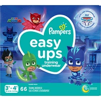 Sous-vêtements d’entraînement Pampers Easy Ups, taille 5 3T/4T, garçons, 66 sous-vêtements