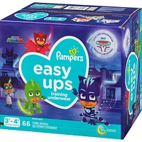 Sous-vêtements d’entraînement Pampers Easy Ups, taille 5 3T/4T, garçons, 66 sous-vêtements