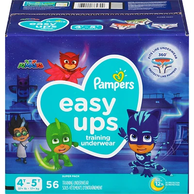 Pampers Easy Ups Training Underwear Boys Size 6 4T-5T 56 Count