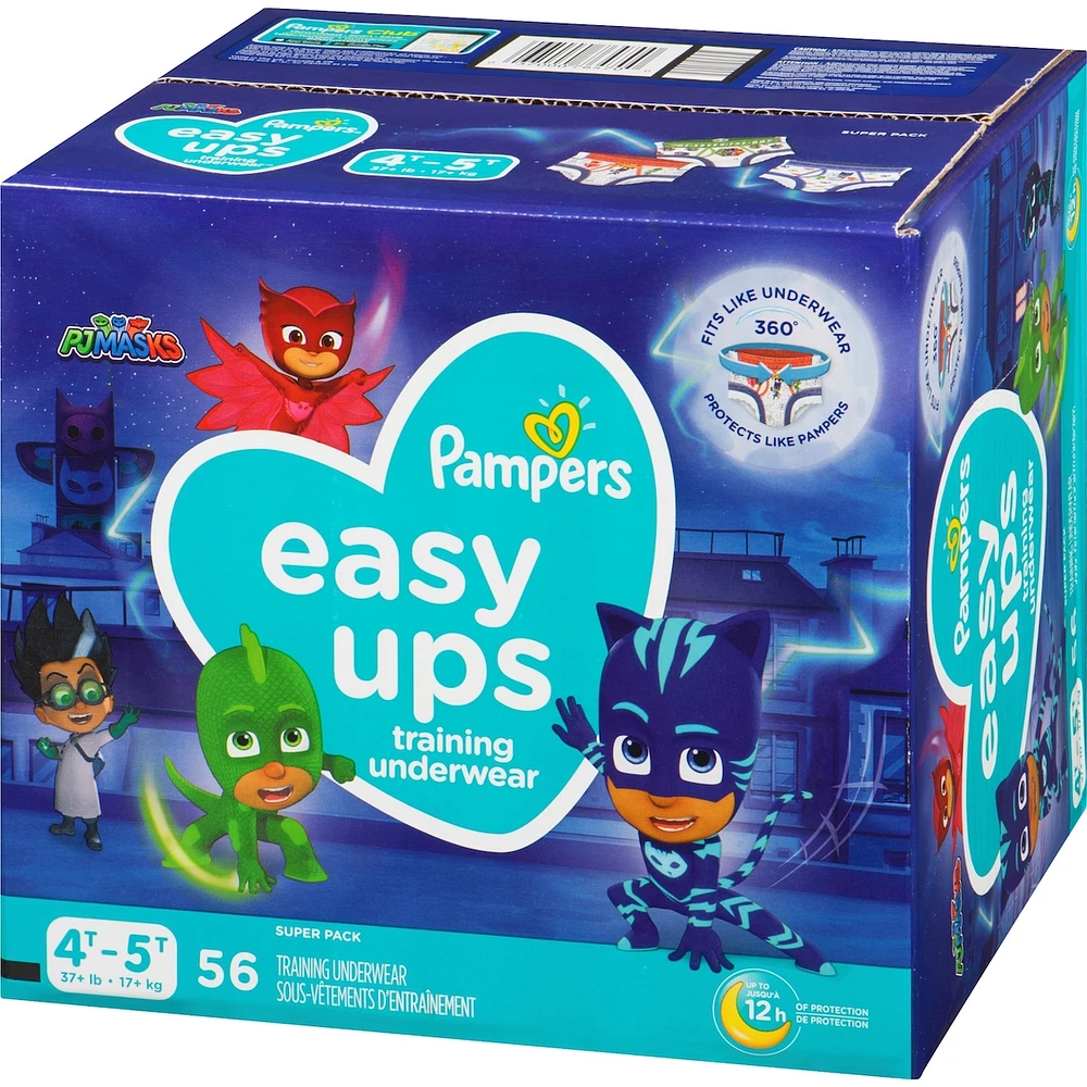 Pampers Easy Ups Training Underwear Boys Size 6 4T-5T 56 Count