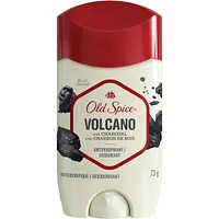 Antisudorifique et désodorisant invisible en bâton Old Spice Volcano pour hommes avec parfum de charbon de bois inspiré de la nature, 73 g