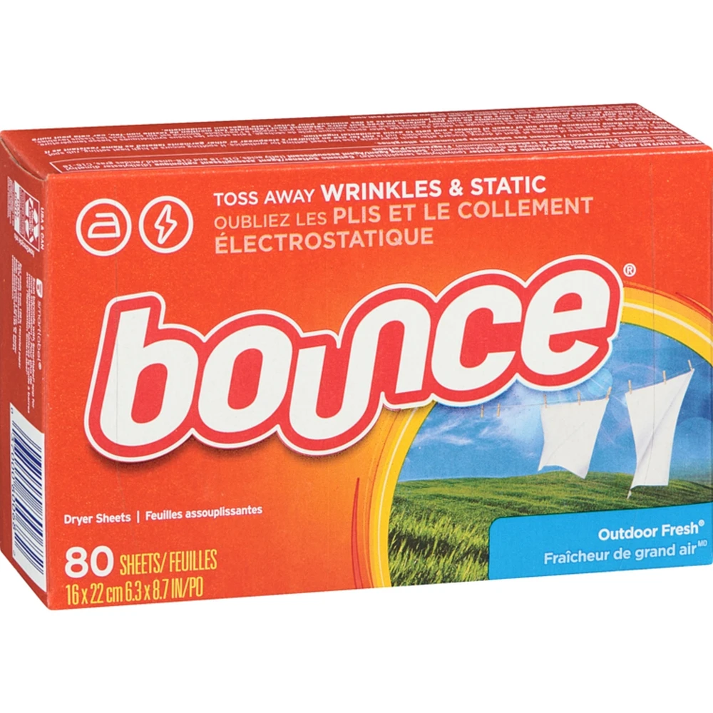 Dryer Sheets, Outdoor Fresh, 80 count