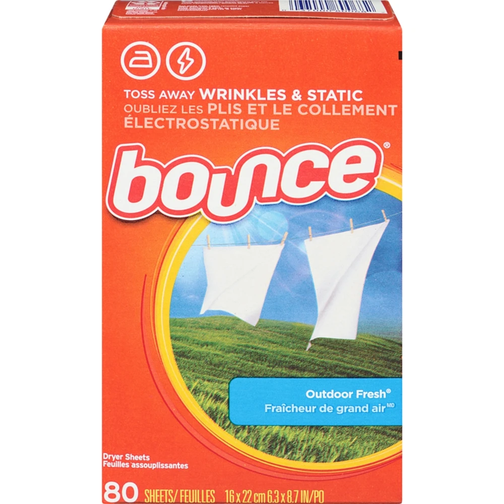 Dryer Sheets, Outdoor Fresh, 80 count