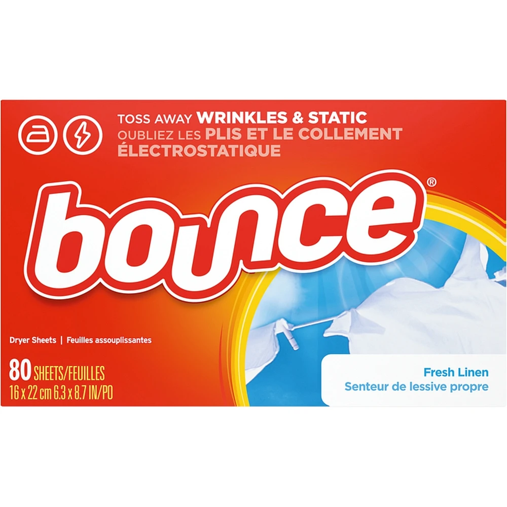 Fabric Softener Dryer Sheets, Fresh Linen, 80 count