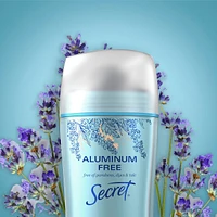 Secret Aluminum Free Deodorant, Lavender, 68 g