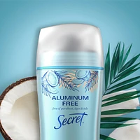 Secret Aluminum Free Deodorant Coconut, 68 g