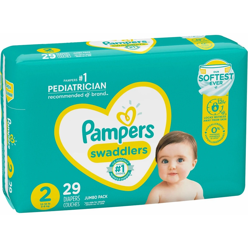 Pampers Swaddlers Diapers Size 2
