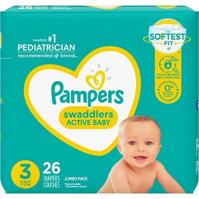 Pampers Swaddlers Active Baby Diaper Size 3