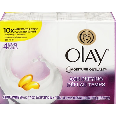 Olay Moisture Outlast Age Defying Beauty Bar 90 g, 4 count