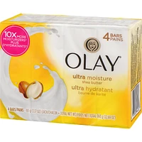 Olay Moisture Outlast Ultra Moisture Shea Butter Beauty Bar 90 g, 4 count