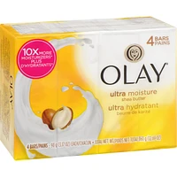 Olay Moisture Outlast Ultra Moisture Shea Butter Beauty Bar 90 g, 4 count