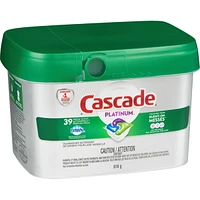 Platinum ActionPacs Dishwasher Detergent Pods, Fresh, 39 Count