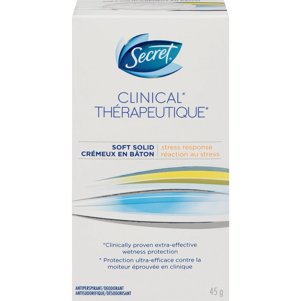 Secret Clinical Antiperspirant and Deodorant Soft Solid, Stress Response, 45g