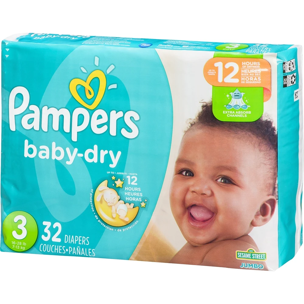 Pampers Baby-Dry Diapers Size