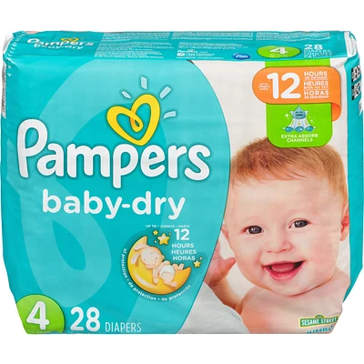 Couches Pampers Baby-Dry, taille 4