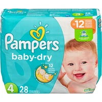 Couches Pampers Baby-Dry, taille 4