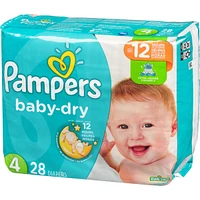 Couches Pampers Baby-Dry, taille 4