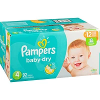 Pampers Baby-Dry Diapers Size 4 92 Count