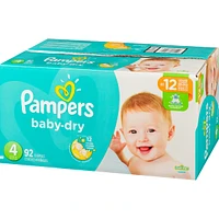 Pampers Baby-Dry Diapers Size 4 92 Count