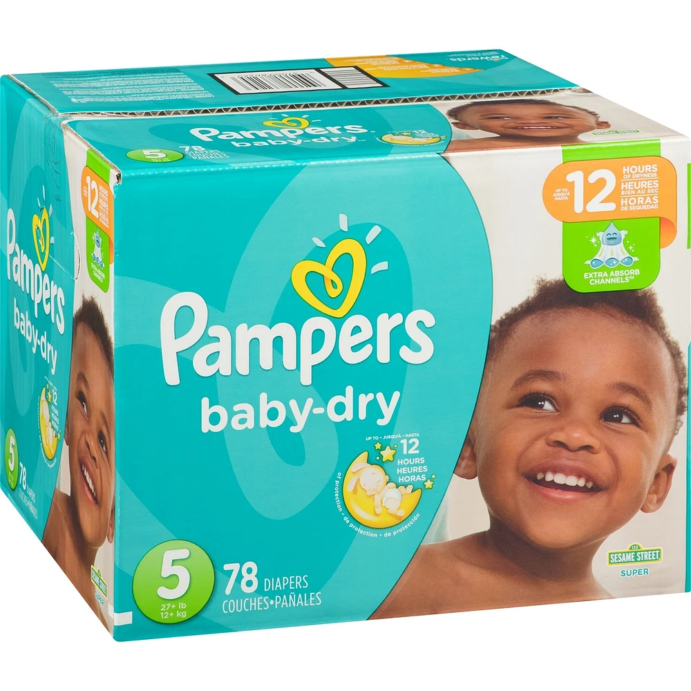 Pampers Baby-Dry Diapers Size 5 78 Count
