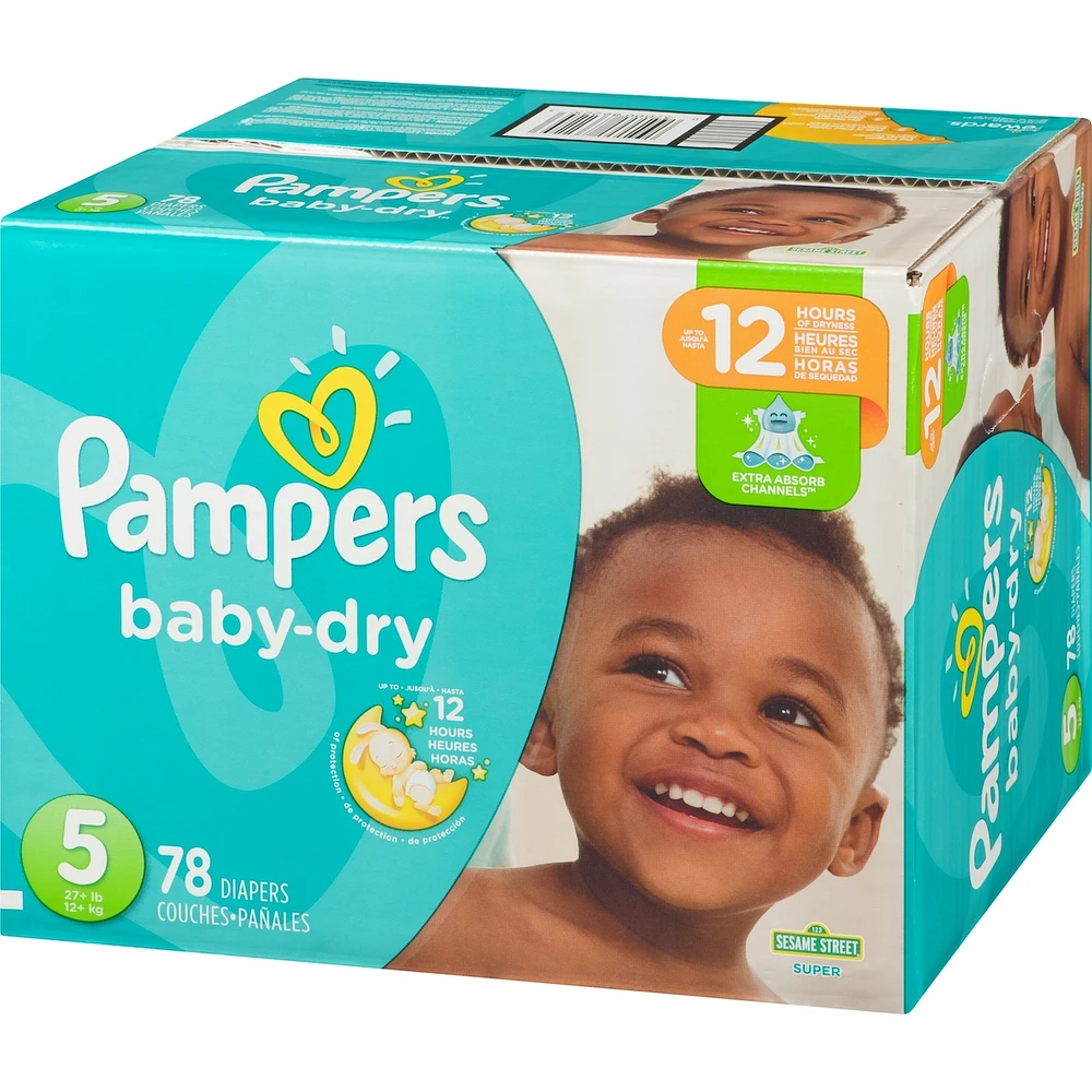 Pampers Baby-Dry Diapers Size 5 78 Count