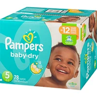 Pampers Baby-Dry Diapers Size 5 78 Count