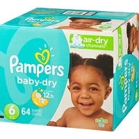 Pampers Baby-Dry Diapers Size 6 64 Count