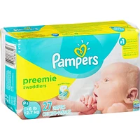Pampers Swaddlers Preemie Diapers Size P-1 27 count