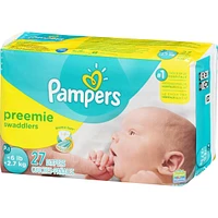 Pampers Swaddlers Preemie Diapers Size P-1 27 count