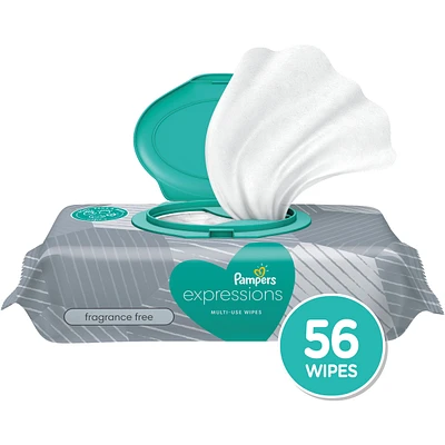 PAMPERS BABY WIPES EXPRESSIONS 1X FTMT Frag Free 8/56