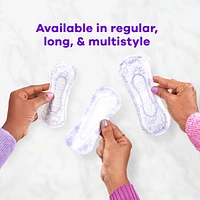 Always Radiant Daily Liners Long Absorbency, Up to 100% Odor-free, 46 Count