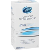 Secret Clinical Antiperspirant and Deodorant Clear Gel, Completely Clean, 45g
