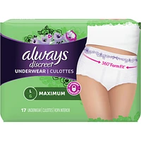 Discreet, Postpartum Incontinence Underwear, Maximum