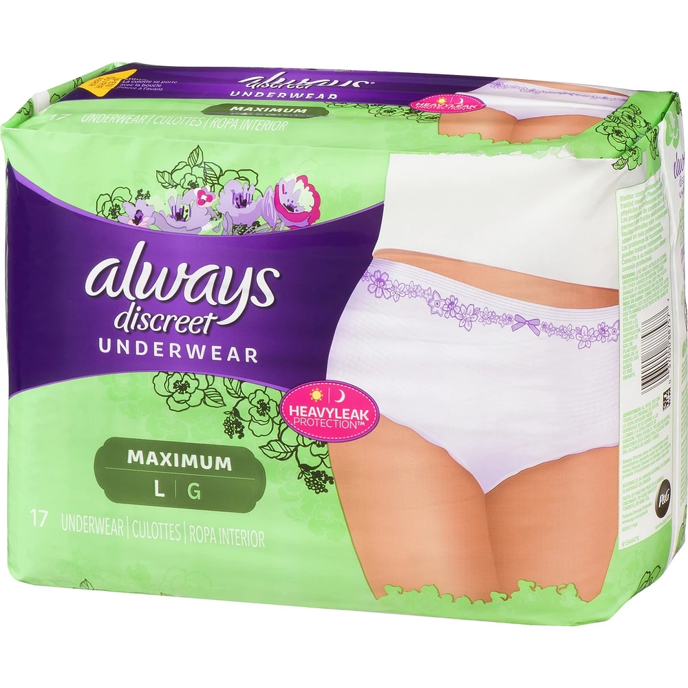 Discreet, Postpartum Incontinence Underwear, Maximum