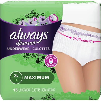 Discreet, Postpartum Incontinence Underwear, Maximum
