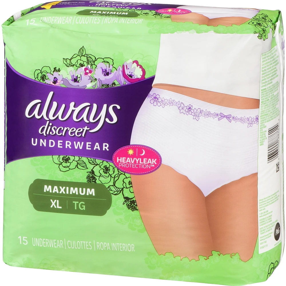 Discreet, Postpartum Incontinence Underwear, Maximum