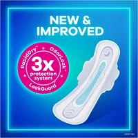 Always Ultra Thin Pads Size 5 Extra Heavy Overnight Absorbency Unscented with Wings