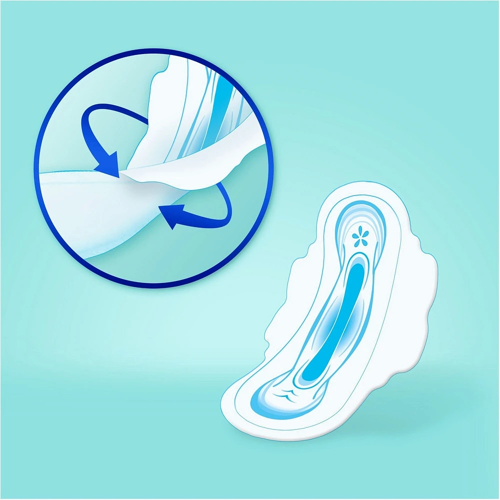Serviettes Always Ultra Thin, régulières avec ailes, taille 1, non parfumées