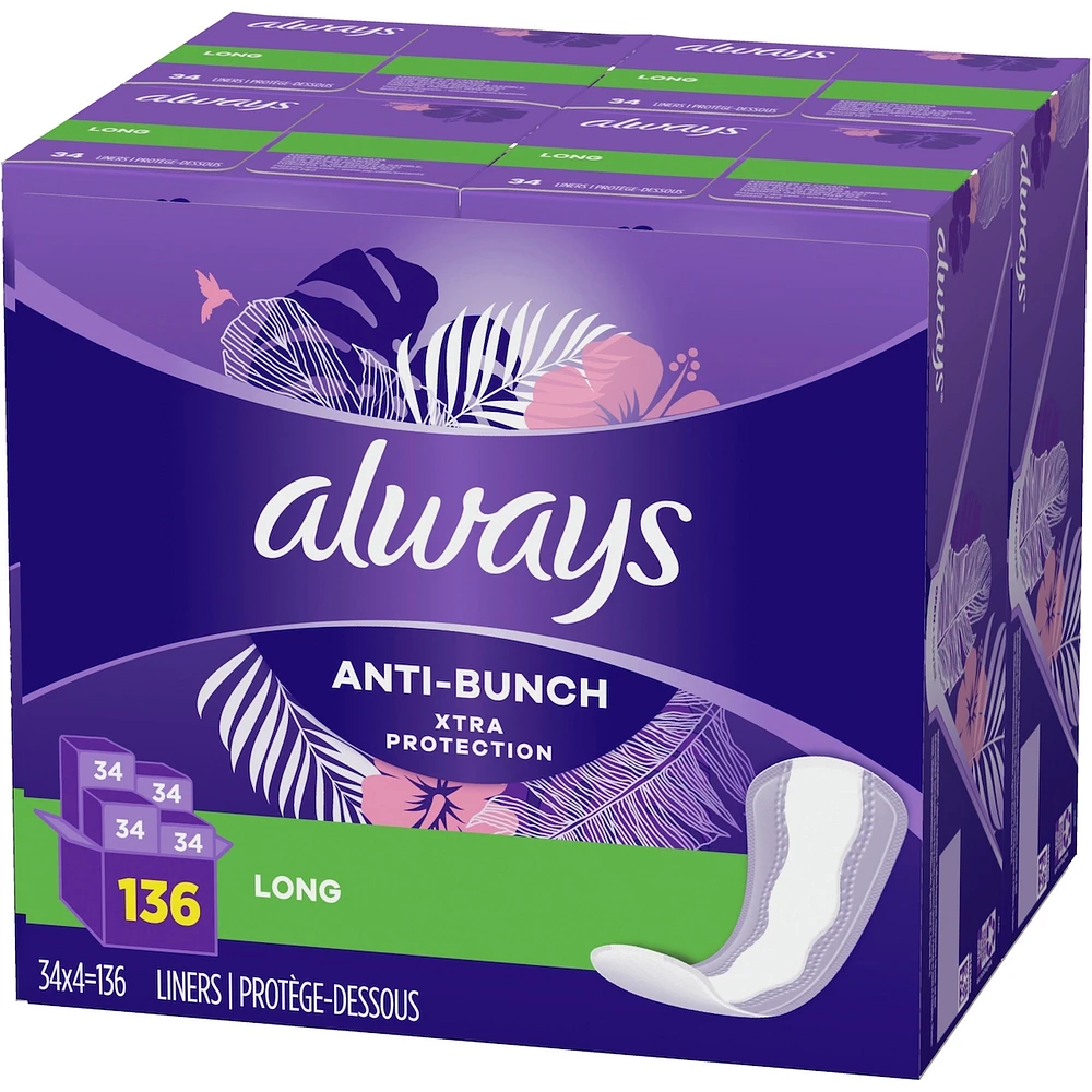 Anti-Bunch Xtra Protection Daily Liners Long Unscented, Anti Bunch Helps You Feel Comfortable