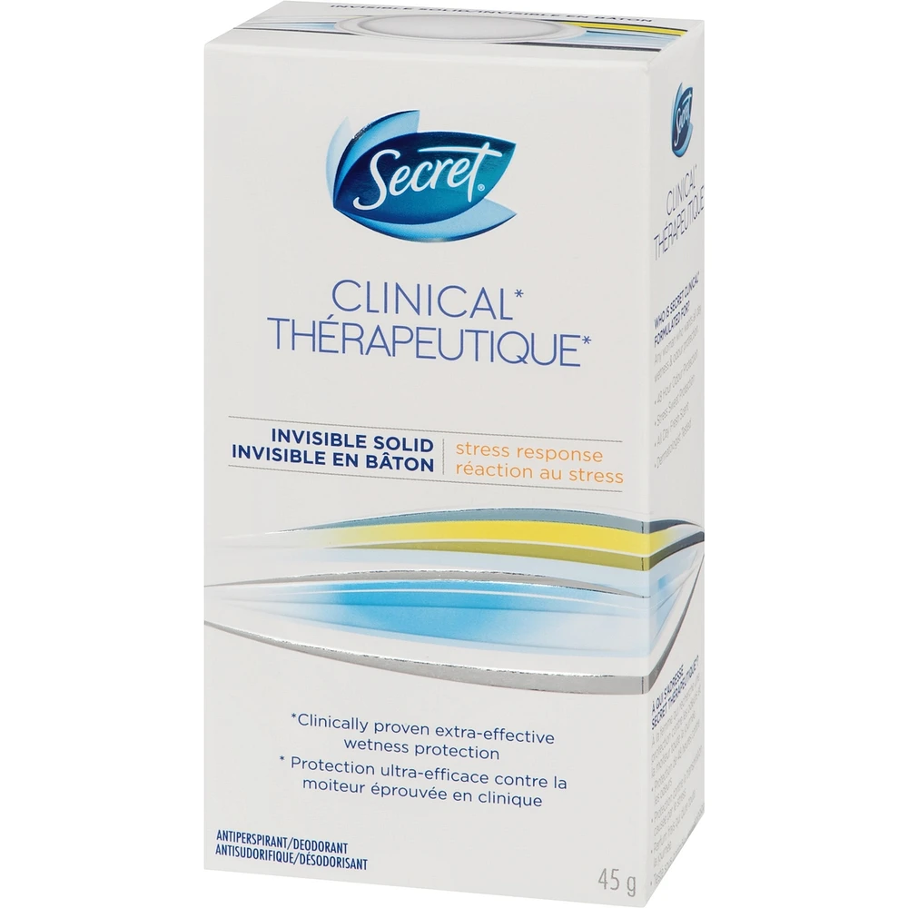 Clinical Strength Invisible Solid Antiperspirant and Deodorant, Stress Response