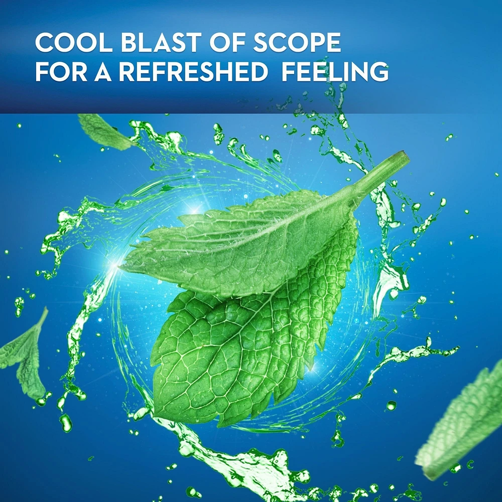Crest Scope Outlast Mouthwash, Long Lasting Mint,  1 L