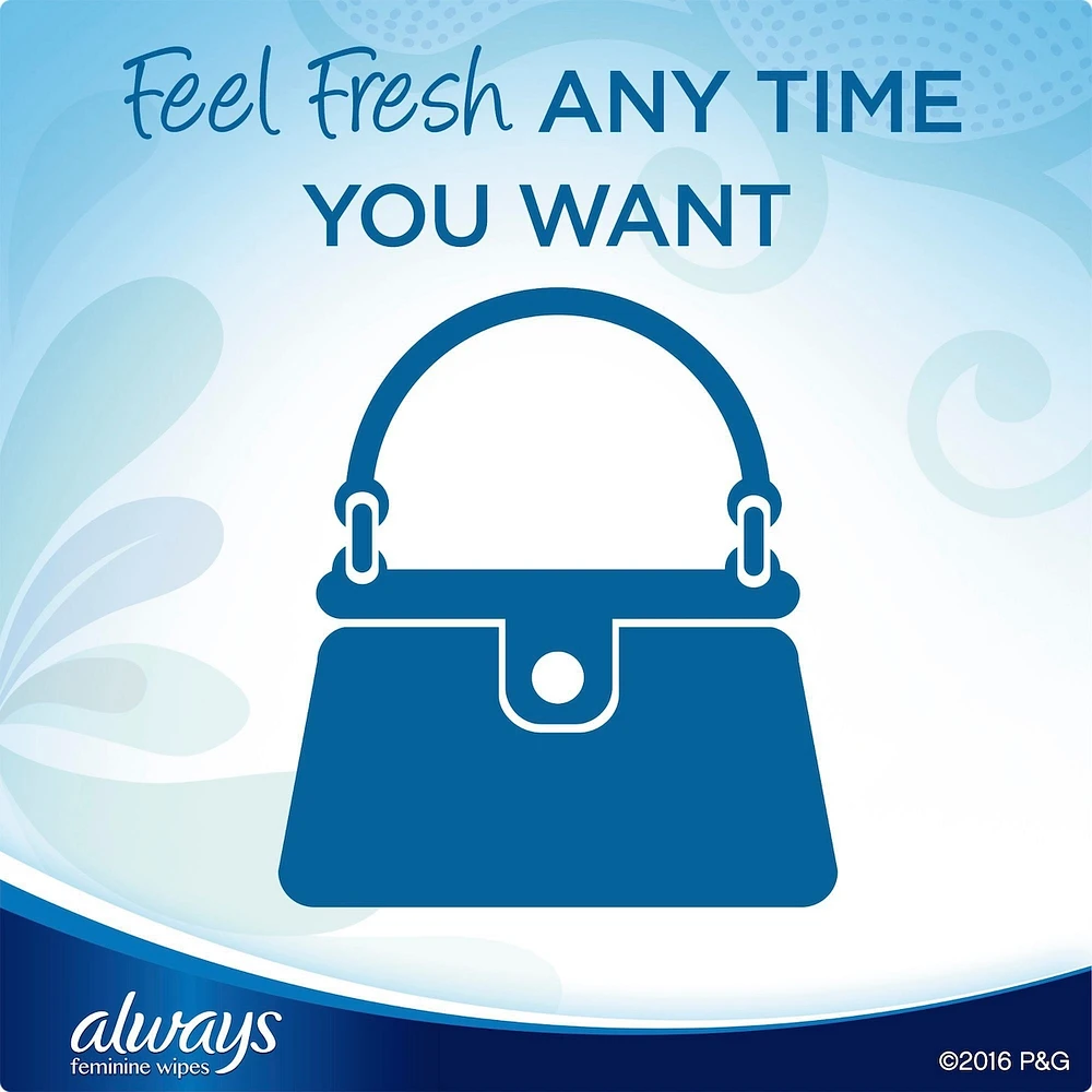 Always Feminine Wipes, Fresh & Clean, Soft Pack, 32 Count