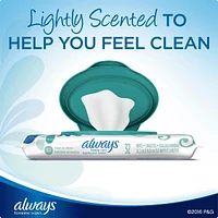 Always Feminine Wipes, Fresh & Clean, Soft Pack, 32 Count