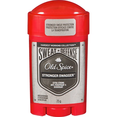 Old Spice Hardest Working Stronger Swagger Sweat Defense Invisible Solid Anti-Perspirant & Deodorant for Men, 73 grams